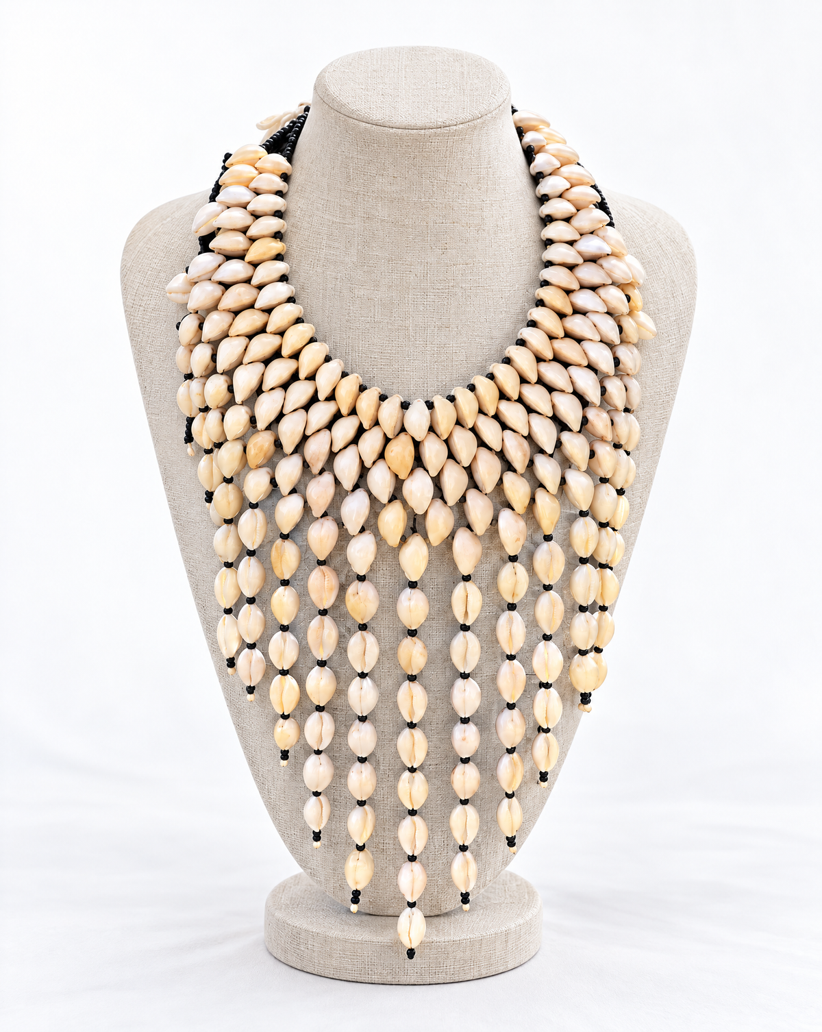 Cowrie Drop Earrings and Necklace Set