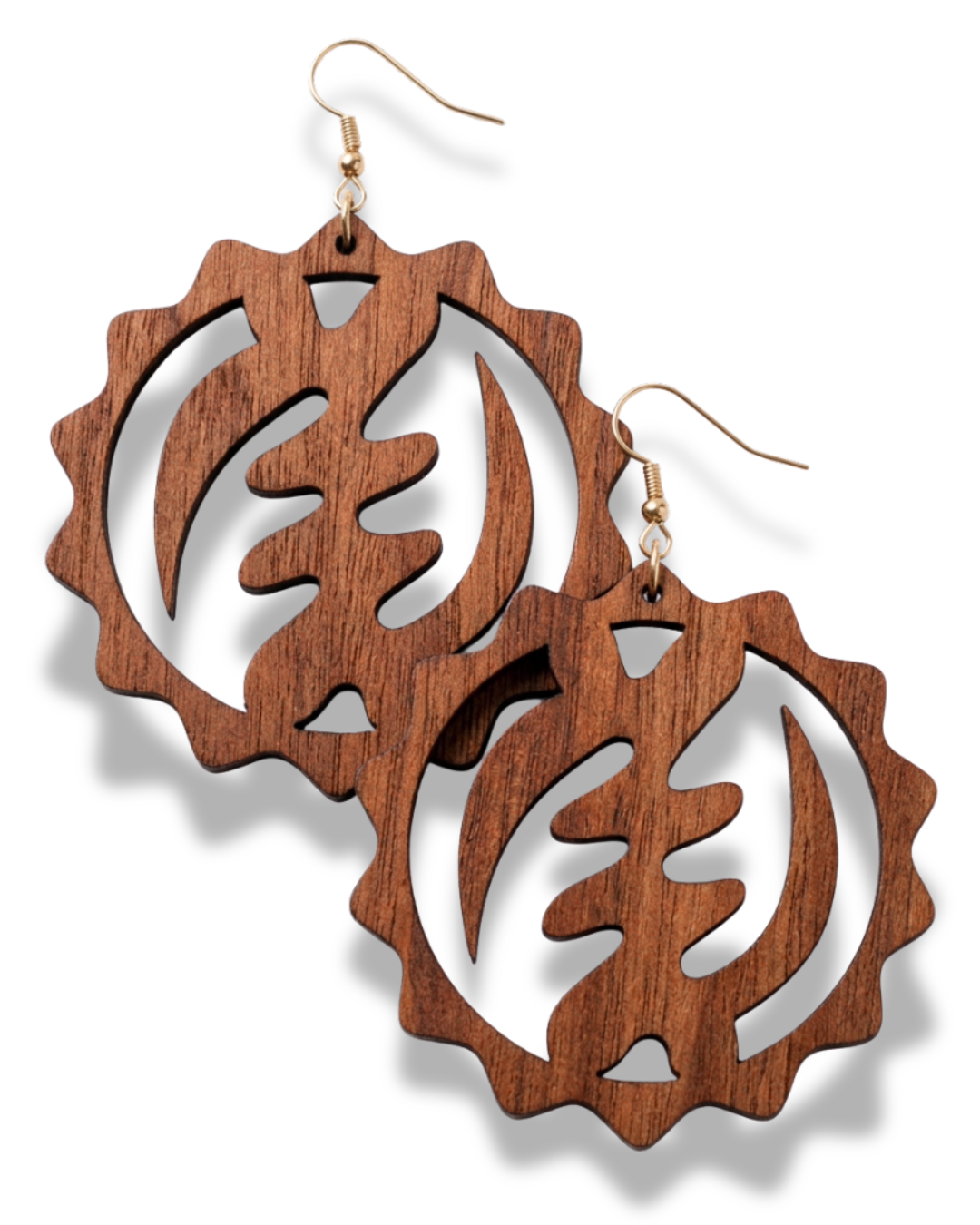 God is Supreme - laser-cut Adinkra Earrings