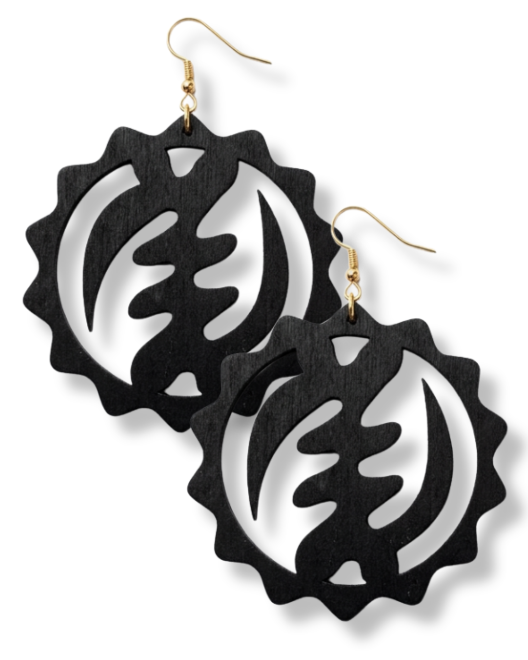 God is Supreme - laser-cut Adinkra Earrings