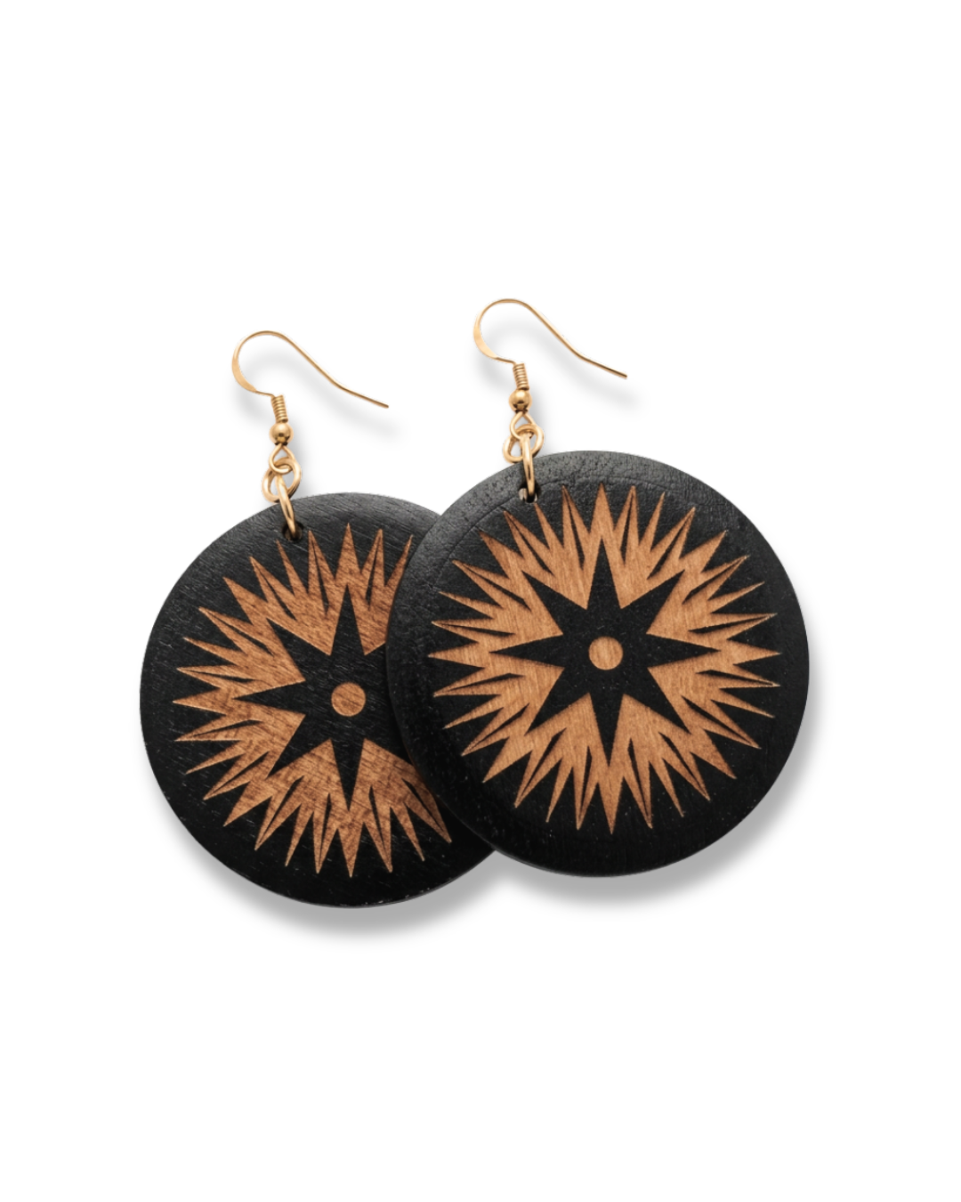 Child of the Heavens - Adinkra Engraved Earrings