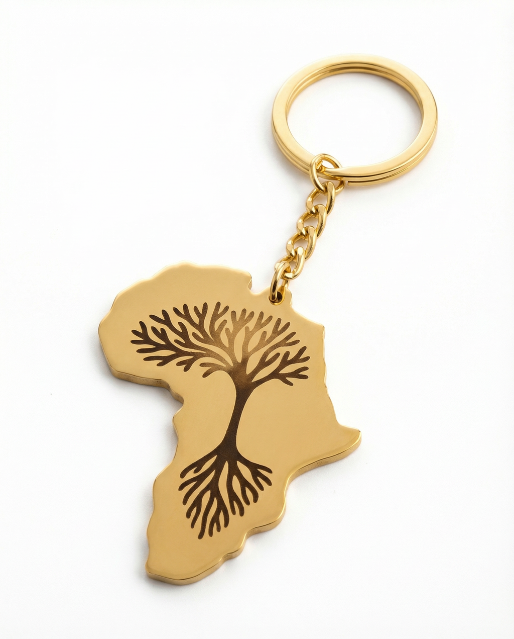 Personalised Roots Engraved Keychain
