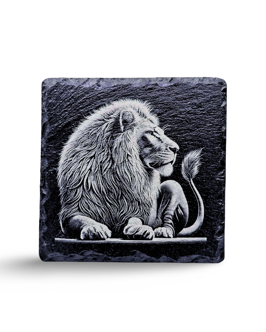 Courage and Majesty - Lion Engraving